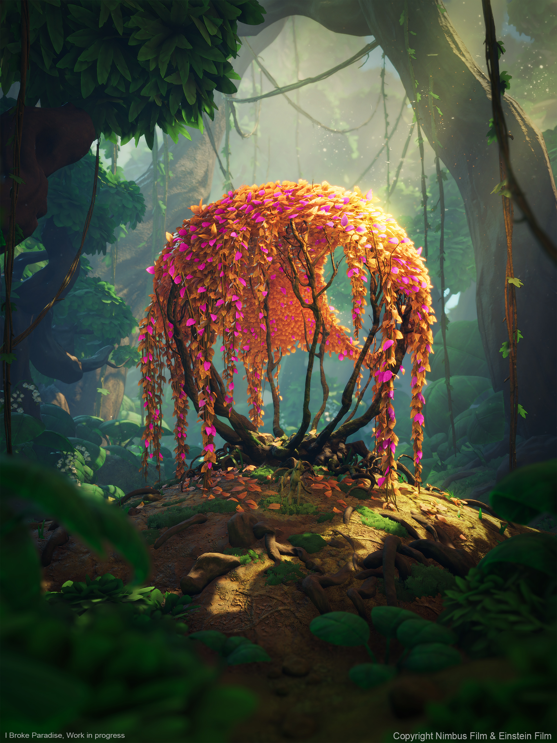 I Broke Paradise, an animated feature film made in a game engine